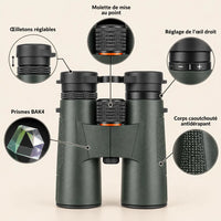Jumelles 12x42 étanches – Pack Randonnée complet