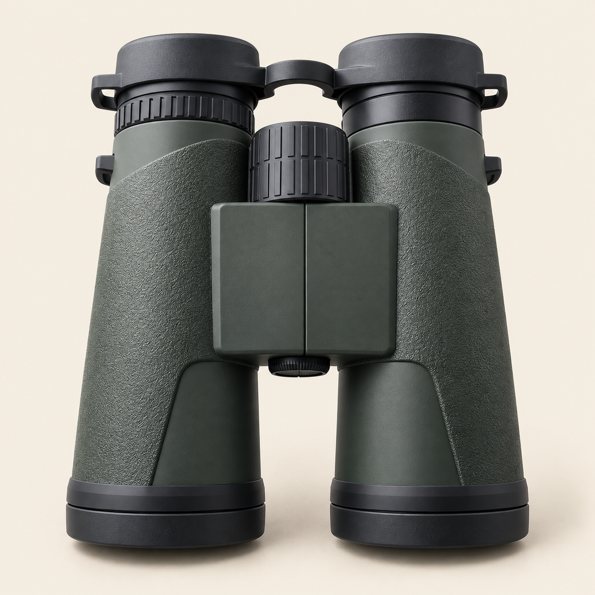 Jumelles 10×42 vertes pour la balade, vue de face