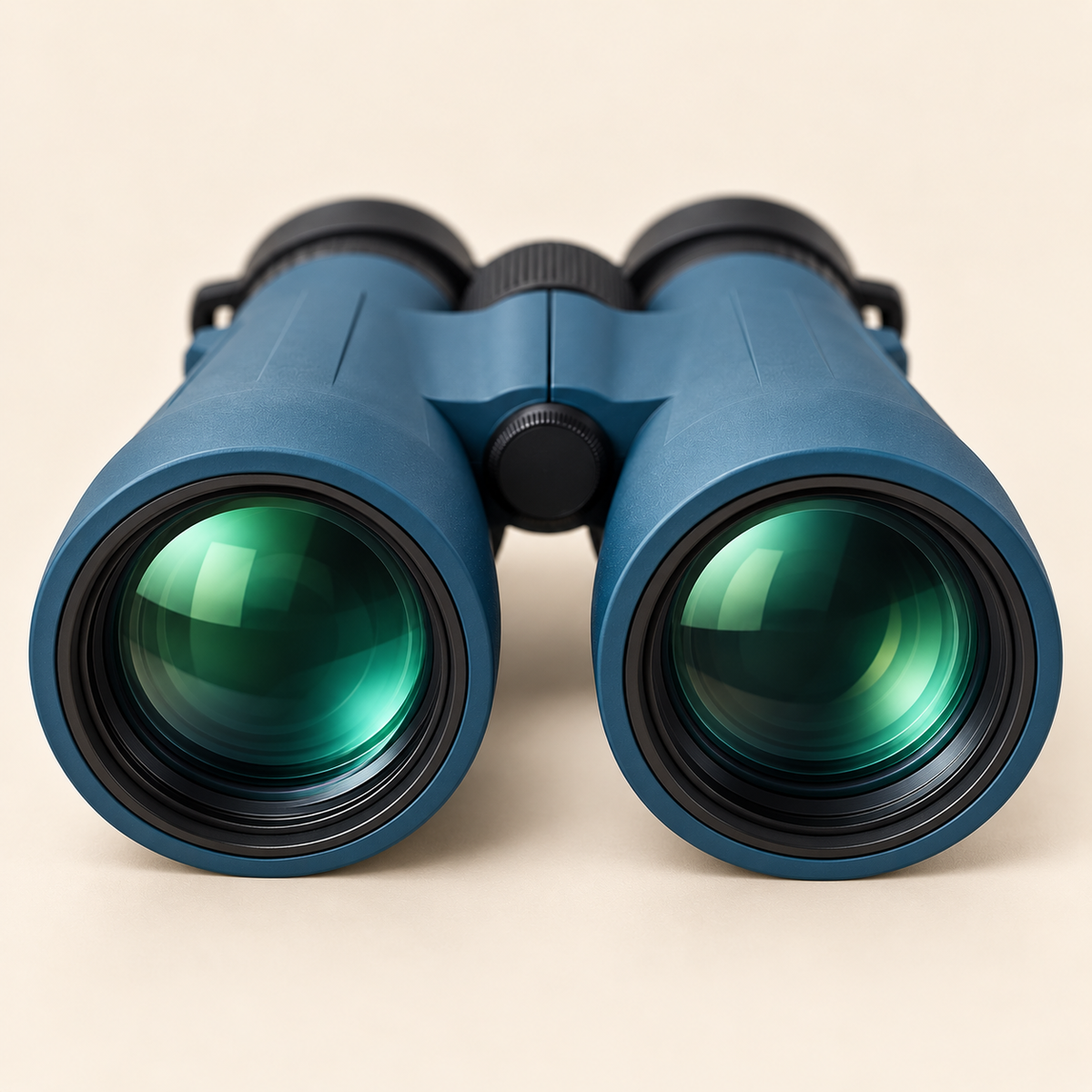 Gros plan sur les objectifs de 50 mm des jumelles 10×50 Image